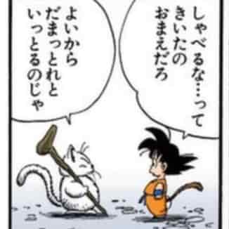 孫悟空 カリン様にツッコミをいれる