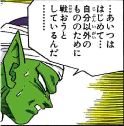 ピッコロ ベジータを語る
